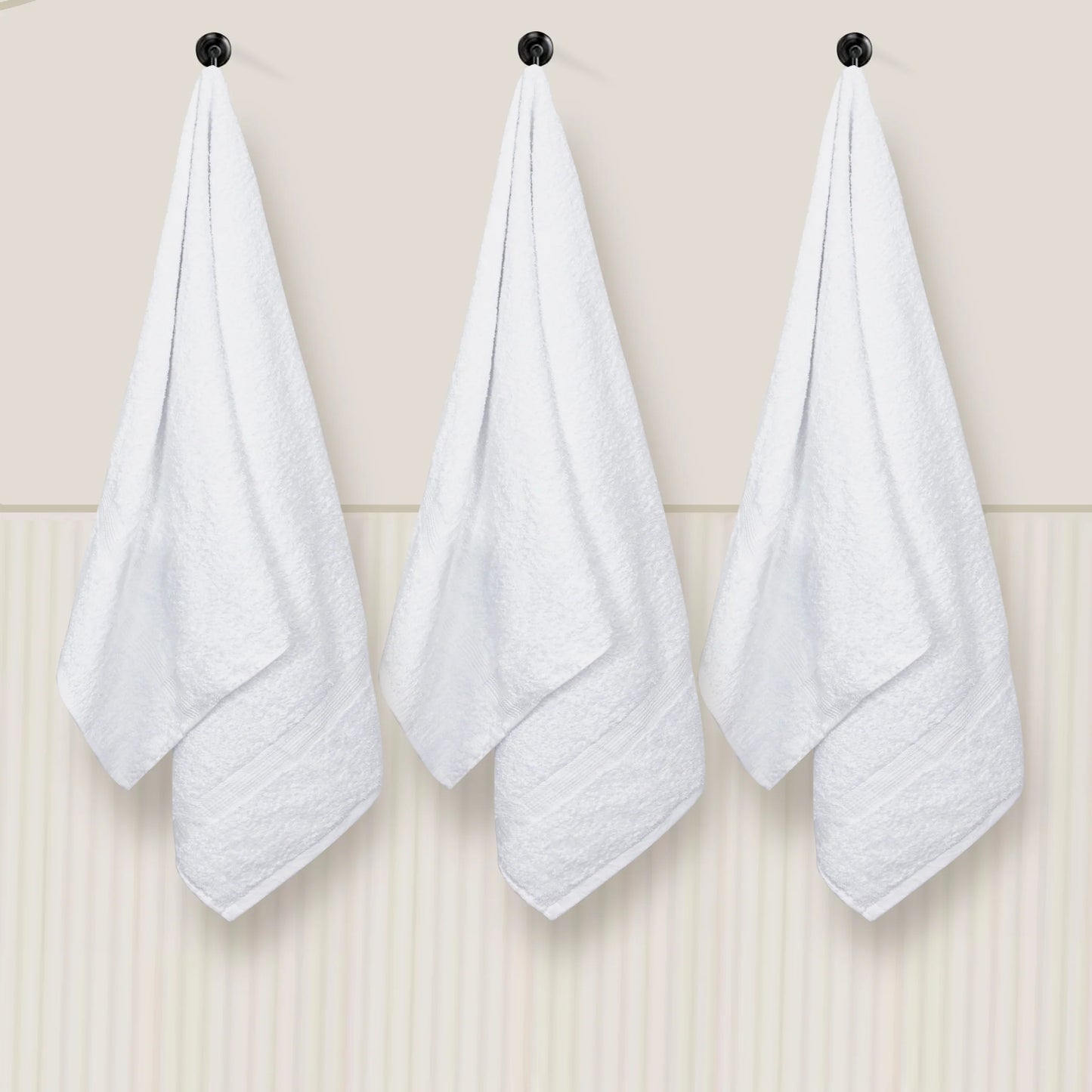 Luxury Cotton Towel Set – Ultra Soft and Highly Absorbent Towels Pack of 6