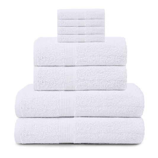 Luxury Cotton Towel Set – Ultra Soft and Highly Absorbent Towels Pack of 6