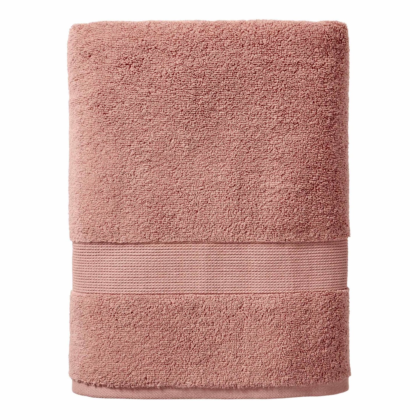 Signature Soft Solid Cotton Bath Towel – Old Rose | Ultra Absorbent, Plush & Luxury Feel
