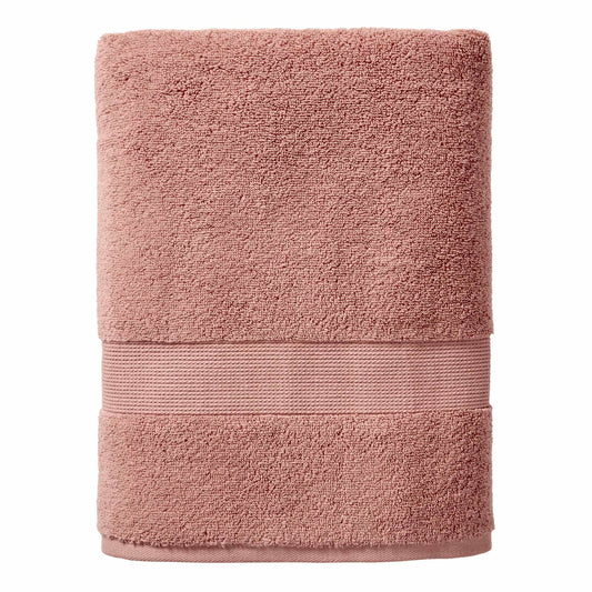 Signature Soft Solid Cotton Bath Towel – Old Rose | Ultra Absorbent, Plush & Luxury Feel