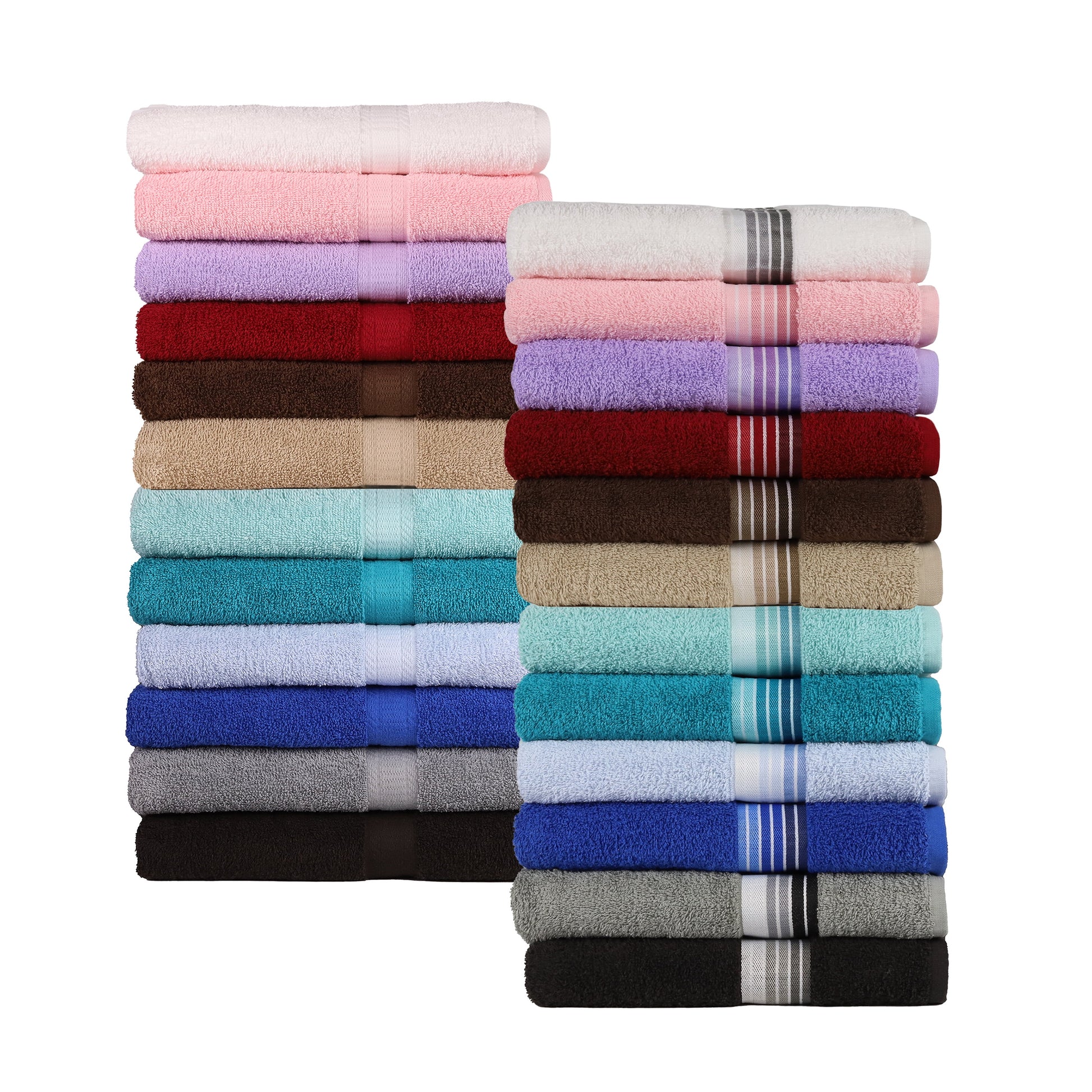 Basic Bath Towel, Soft 100% Cotton and Highly Absorbent Bath Towel, Purple