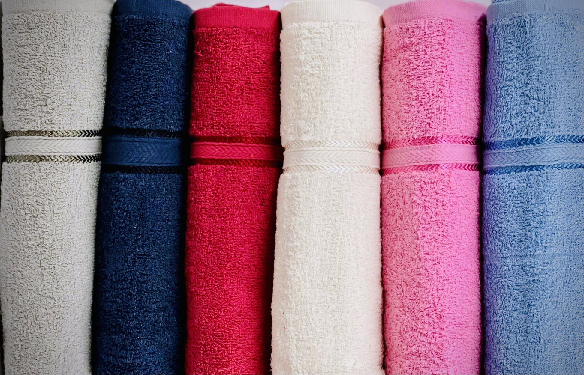 Pack of 6 Bath Towels 27 X 54 Inches, 100% Cotton, Larger & Lighter Weight, Quicker to Dry, Super Soft and Absorbent, Perfect for Bathroom (Multicolor, Pack of 6 (27''X54''))