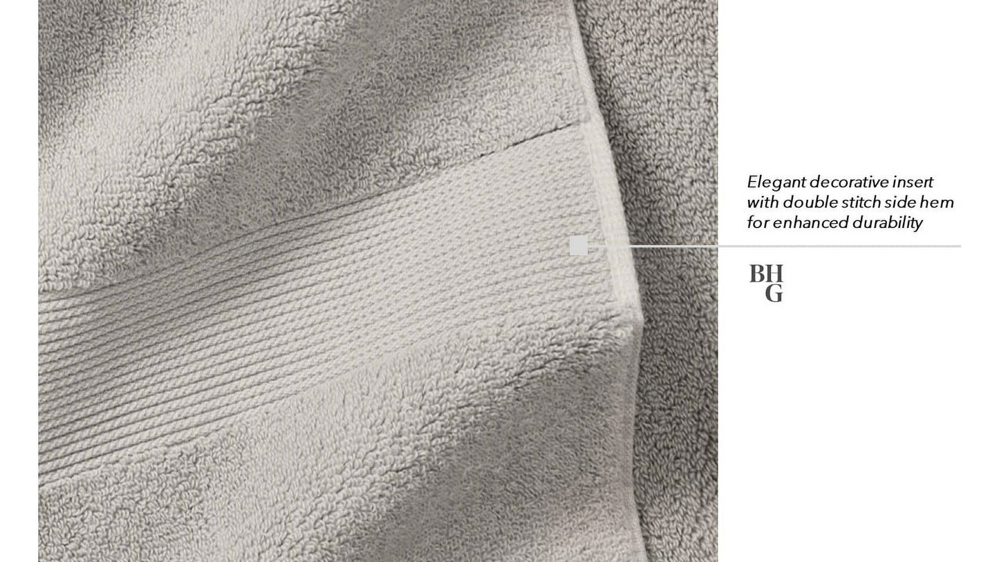 Signature Soft Solid Cotton Bath Towel, Arctic White — 100% Premium Cotton, Ultra Soft & Absorbent, Quick Dry, Hotel Quality Luxury Bath Towel for Bathroom, Spa & Gym