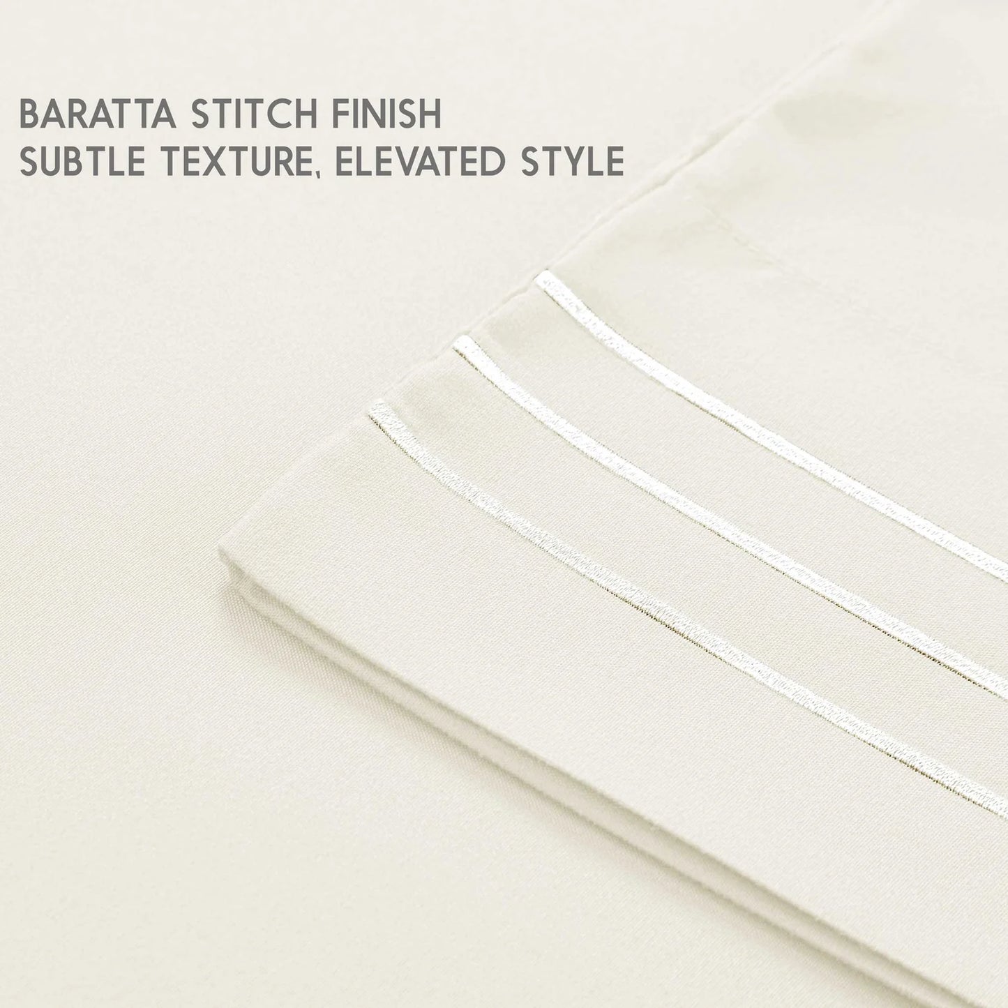 Prime Towel Solid White Bed Sheet Set – Ultra Soft Breathable Microfiber Bedding with Pillowcases, Lightweight Wrinkle Resistant All Season Sheets for Everyday Comfort