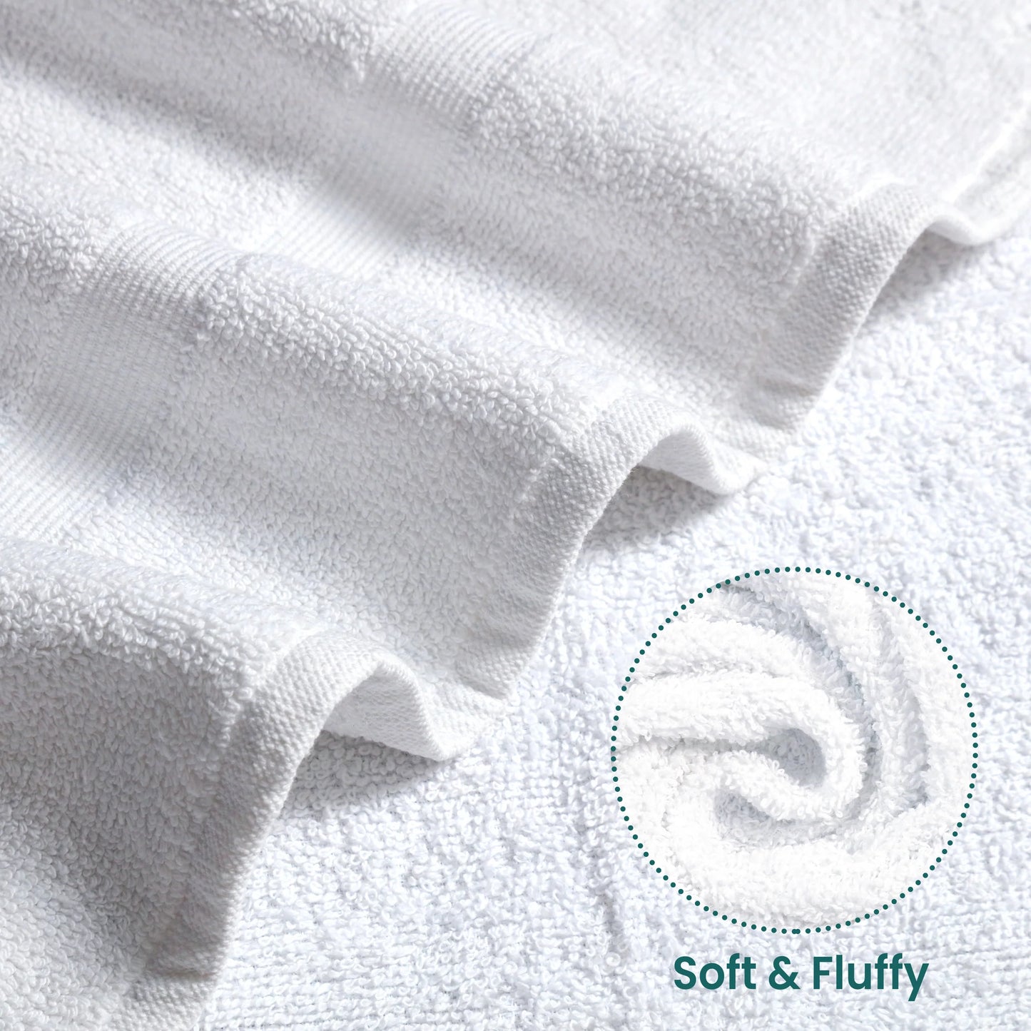 Luxury Cotton Towel Set – Ultra Soft and Highly Absorbent Towels Pack of 6