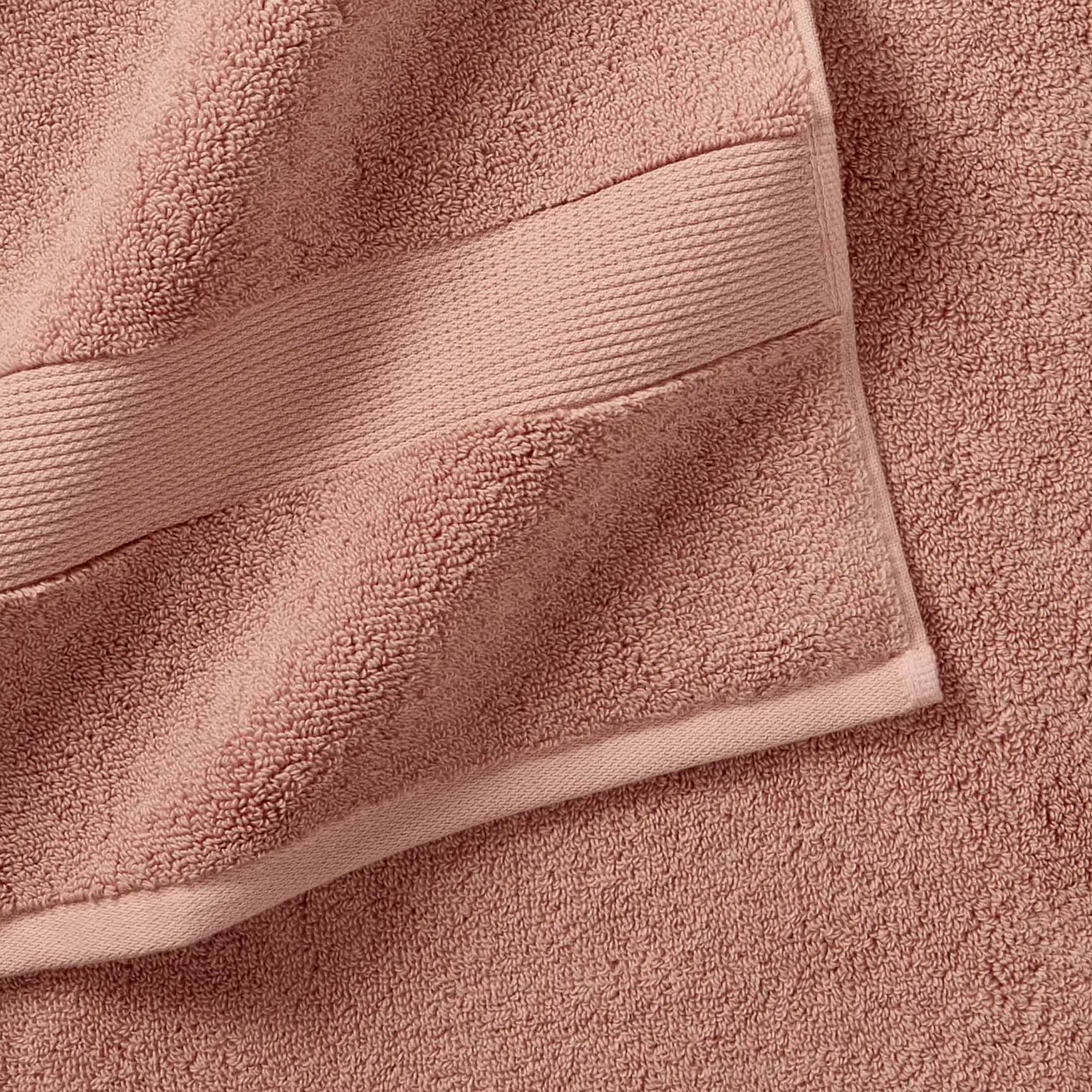 Signature Soft Solid Cotton Bath Towel – Old Rose | Ultra Absorbent, Plush & Luxury Feel