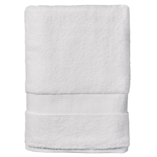 Signature Soft Solid Cotton Bath Towel, Arctic White — 100% Premium Cotton, Ultra Soft & Absorbent, Quick Dry, Hotel Quality Luxury Bath Towel for Bathroom, Spa & Gym