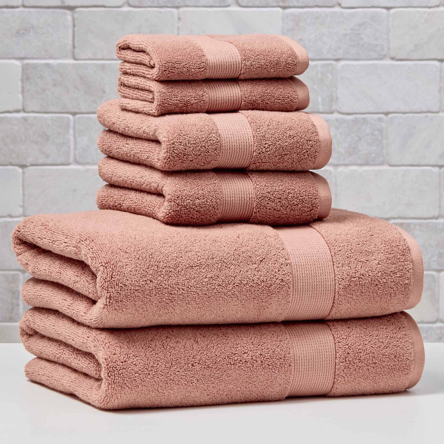 Signature Soft Solid Cotton Bath Towel – Old Rose | Ultra Absorbent, Plush & Luxury Feel