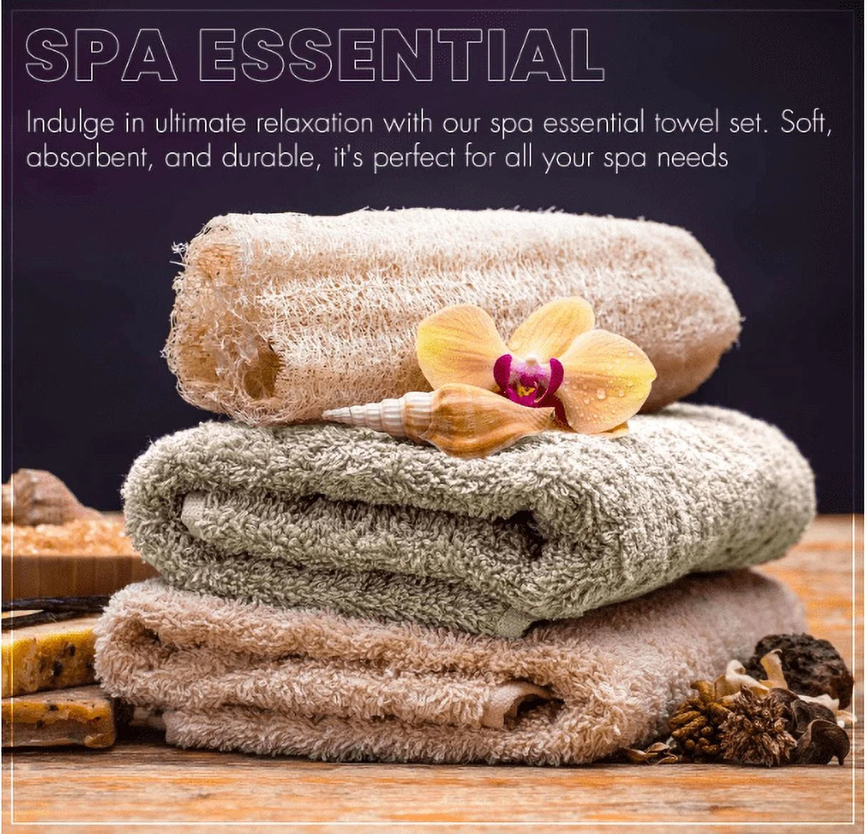 Pack of 6 Bath Towels 27 X 54 Inches, 100% Cotton, Larger & Lighter Weight, Quicker to Dry, Super Soft and Absorbent, Perfect for Bathroom (Multicolor, Pack of 6 (27''X54''))