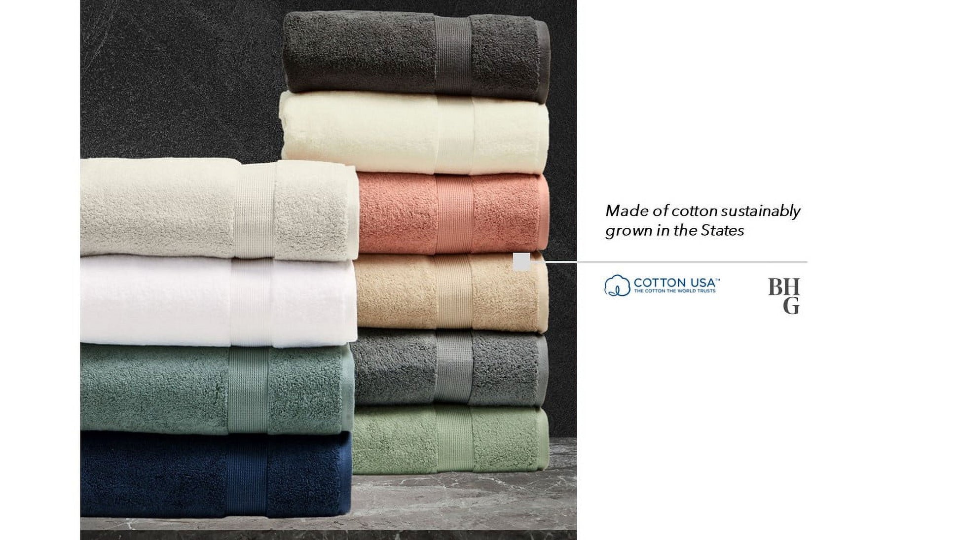 Signature Soft Solid Cotton Bath Towel, Arctic White — 100% Premium Cotton, Ultra Soft & Absorbent, Quick Dry, Hotel Quality Luxury Bath Towel for Bathroom, Spa & Gym