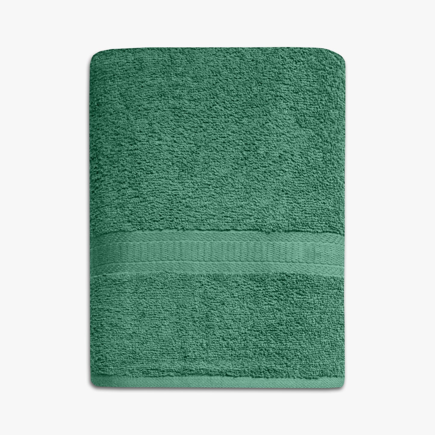 Basic Bath Towel, Soft 100% Cotton and Highly Absorbent Bath Towel, Green