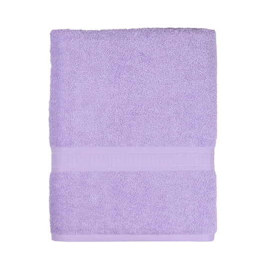 Basic Bath Towel, Soft 100% Cotton and Highly Absorbent Bath Towel, Purple