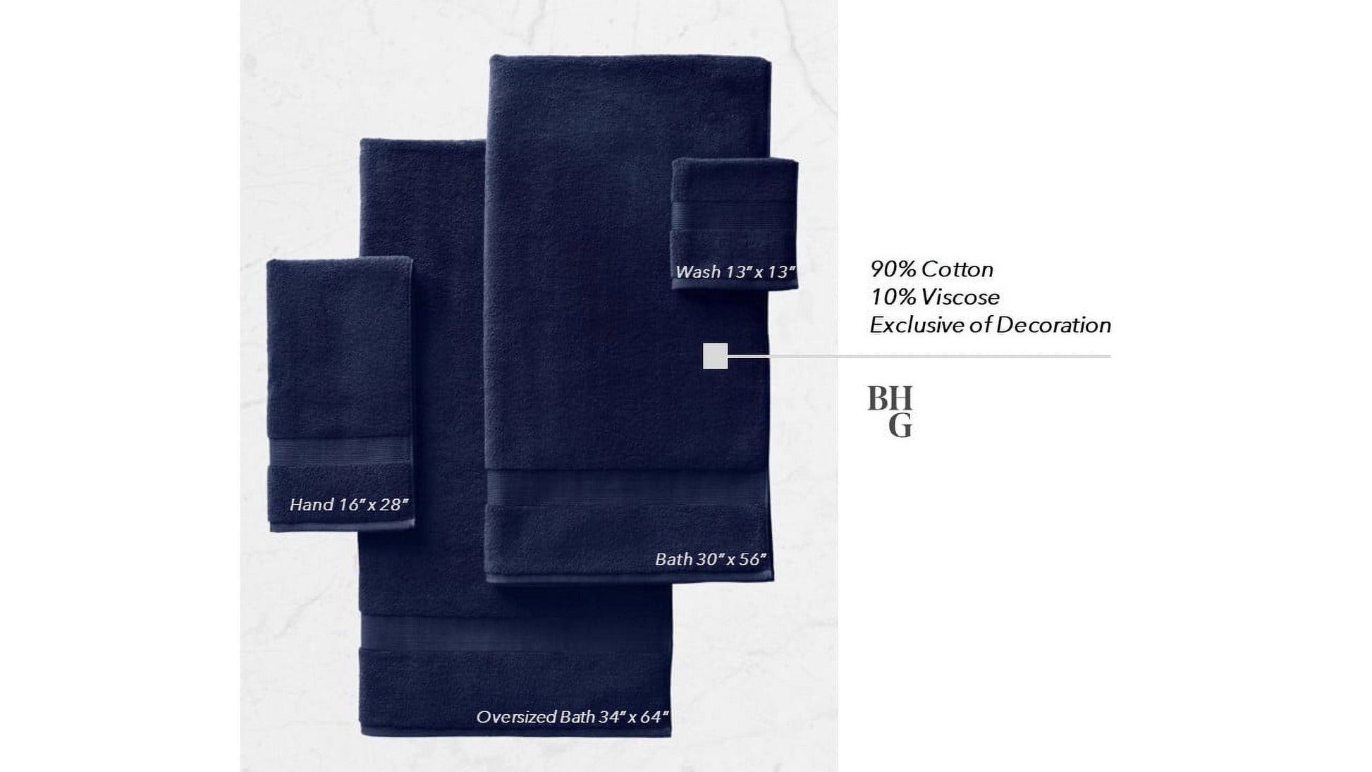 Signature Soft Solid Cotton Bath Towel, Arctic White — 100% Premium Cotton, Ultra Soft & Absorbent, Quick Dry, Hotel Quality Luxury Bath Towel for Bathroom, Spa & Gym