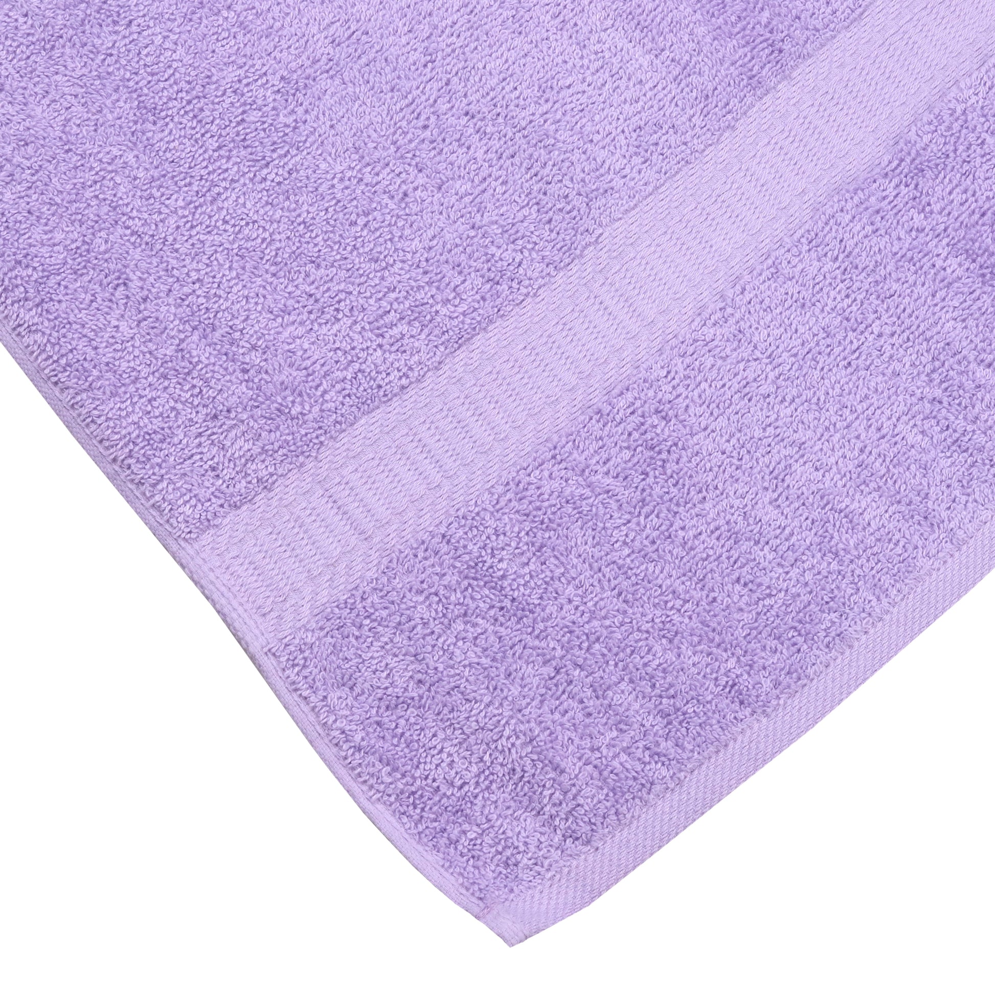 Basic Bath Towel, Soft 100% Cotton and Highly Absorbent Bath Towel, Purple