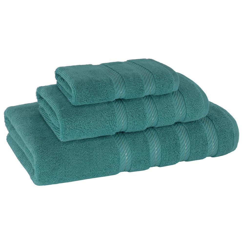 Bath Towel Set 100% Turkish Cotton 3 Piece Towels for Bathroom- Colonial Blue