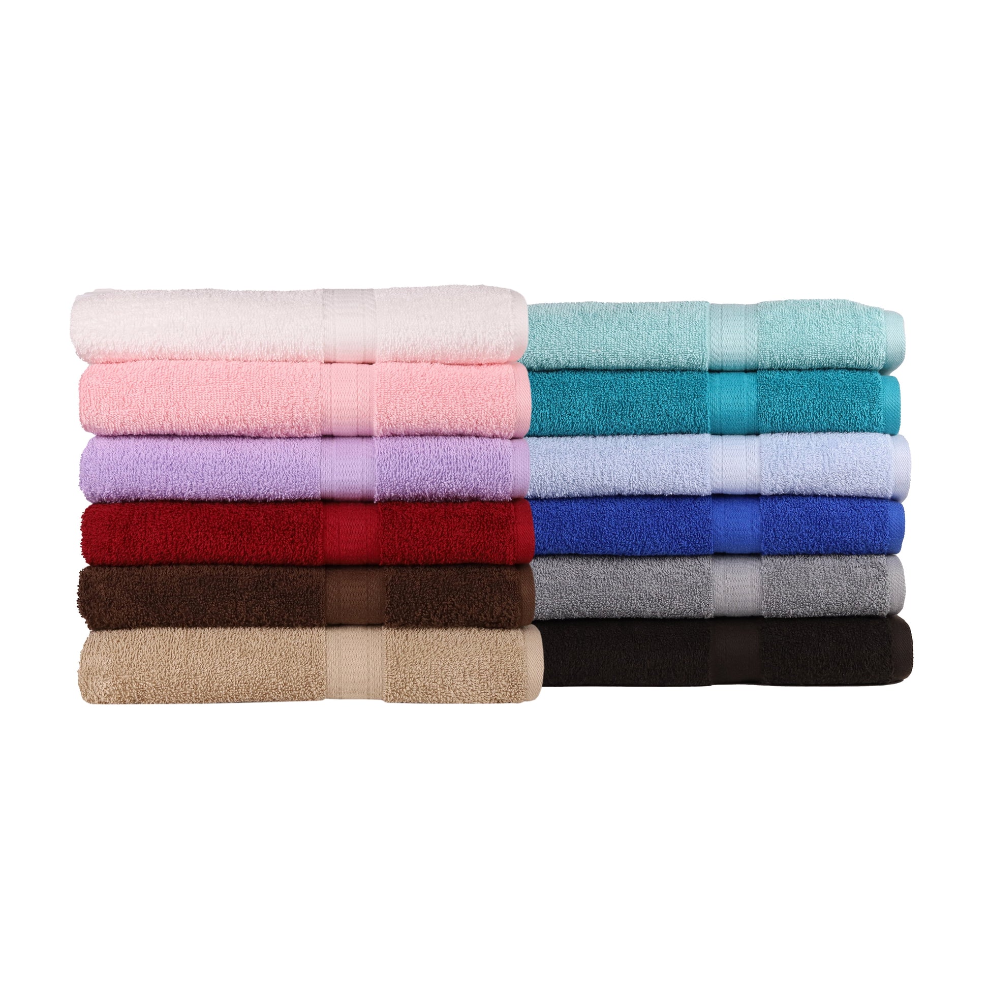 Basic Bath Towel, Soft 100% Cotton and Highly Absorbent Bath Towel, Purple