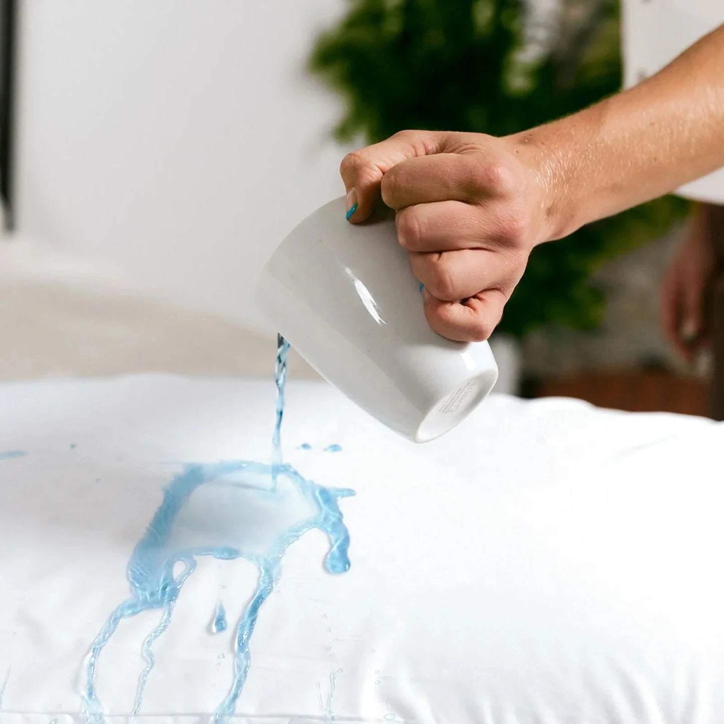 Premium Waterproof Pillow Protector – Soft Breathable Zippered Pillow Cover