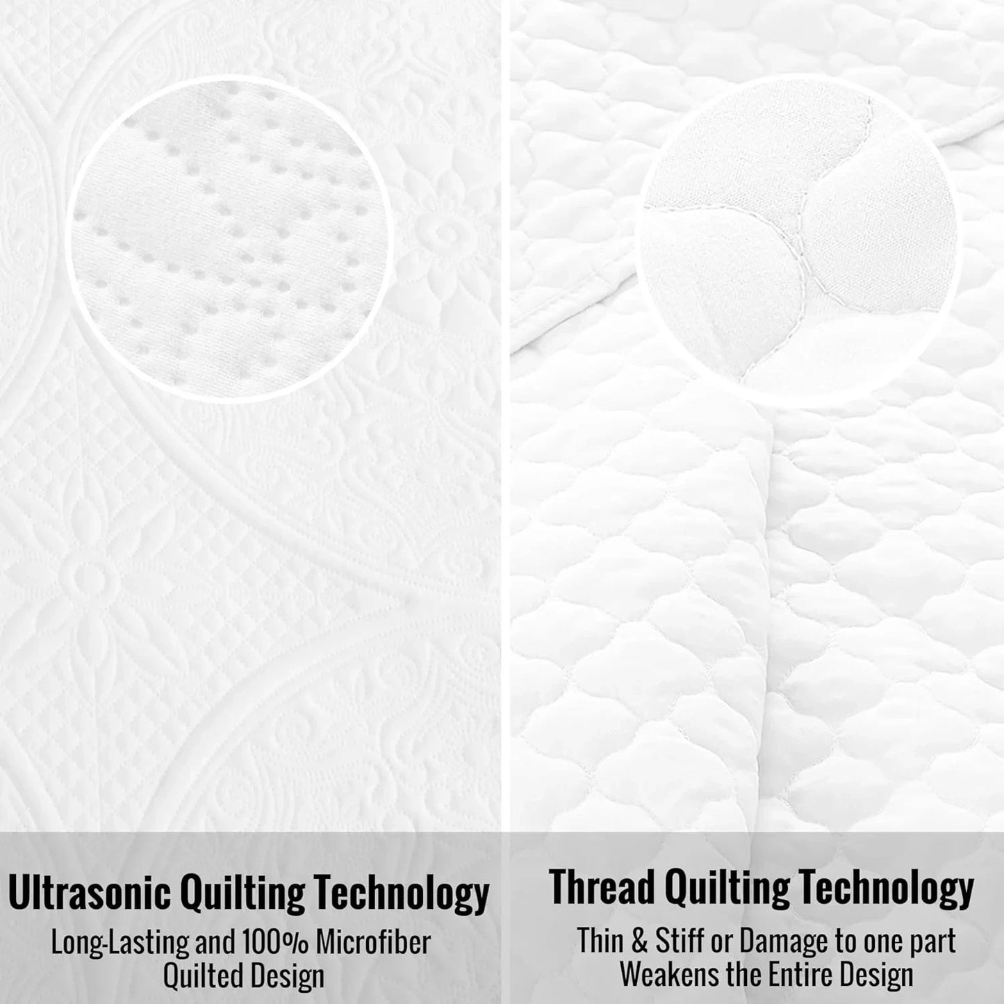 Twin Size Summer Bedspread - Modern Style Coin Pattern Soft Ultrasonic Coverlet Quilts Bedding Set for All Season, 2 Piece (1 Quilt, 1 Pillow Sham)