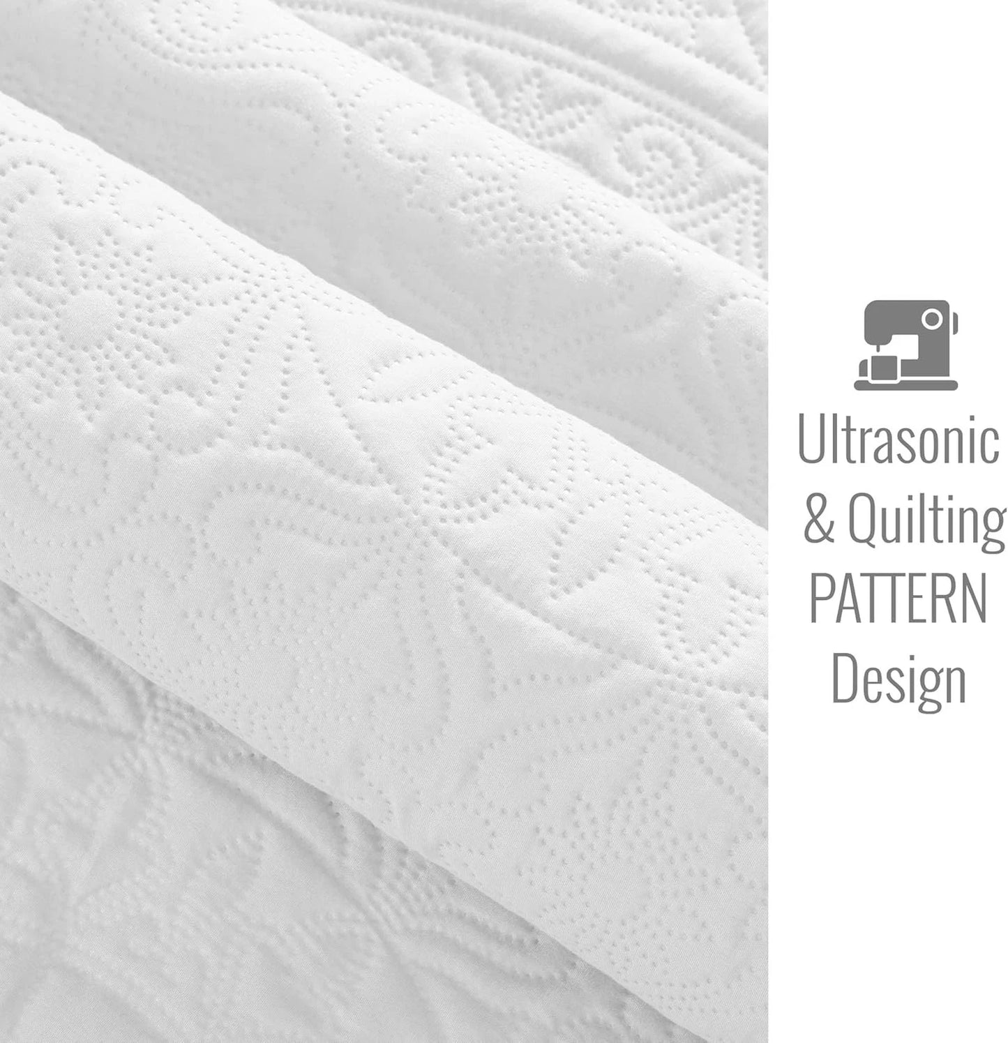 Twin Size Summer Bedspread - Modern Style Coin Pattern Soft Ultrasonic Coverlet Quilts Bedding Set for All Season, 2 Piece (1 Quilt, 1 Pillow Sham)