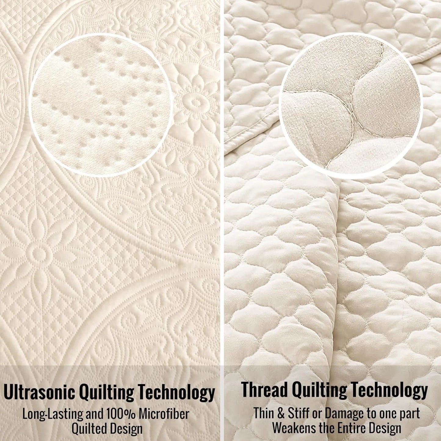 Twin Size Summer Bedspread - Modern Style Coin Pattern Soft Ultrasonic Coverlet Quilts Bedding Set for All Season, 2 Piece (1 Quilt, 1 Pillow Sham)