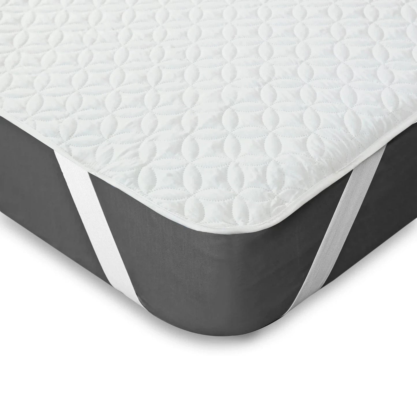 Waterproof Mattress Protector Elastic Straps 100% Waterproof