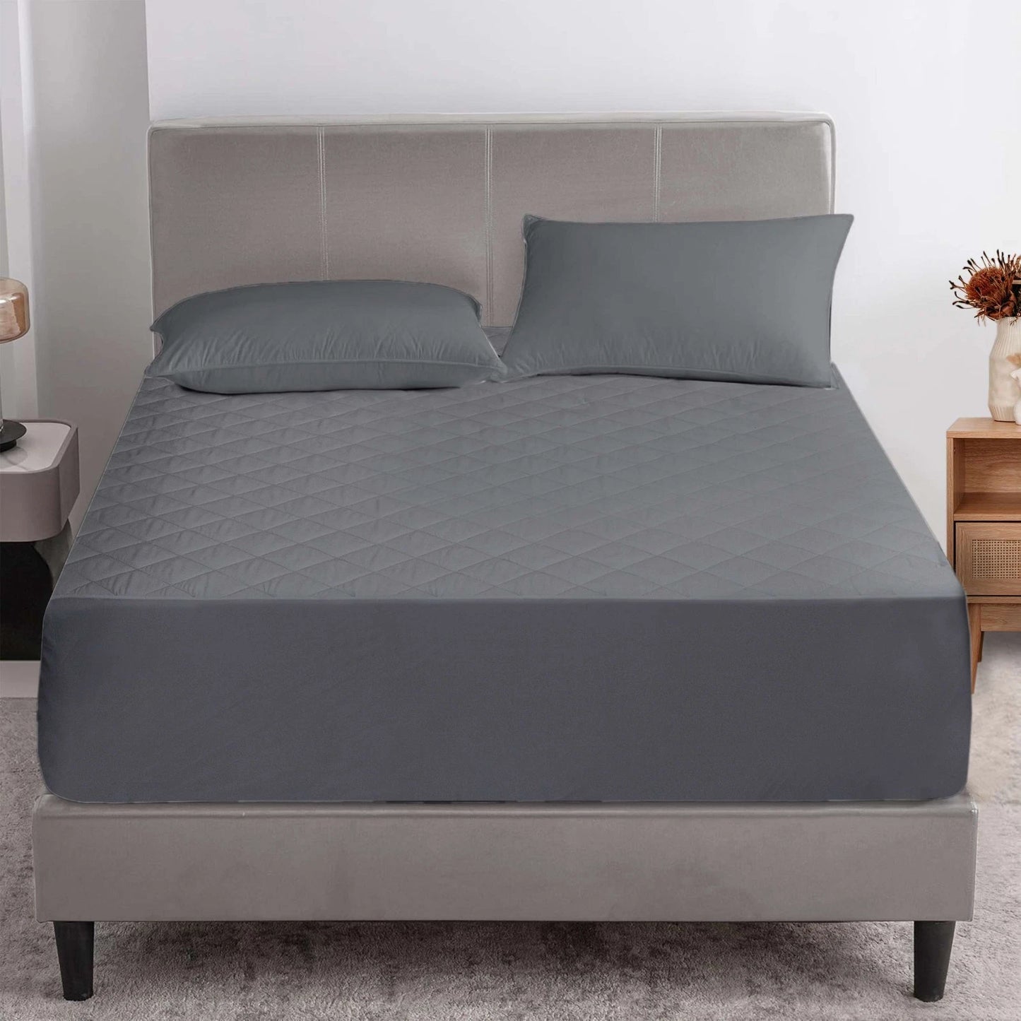 Waterproof Mattress Pad Deep Pocket – Quilted Soft Breathable Mattress Protector