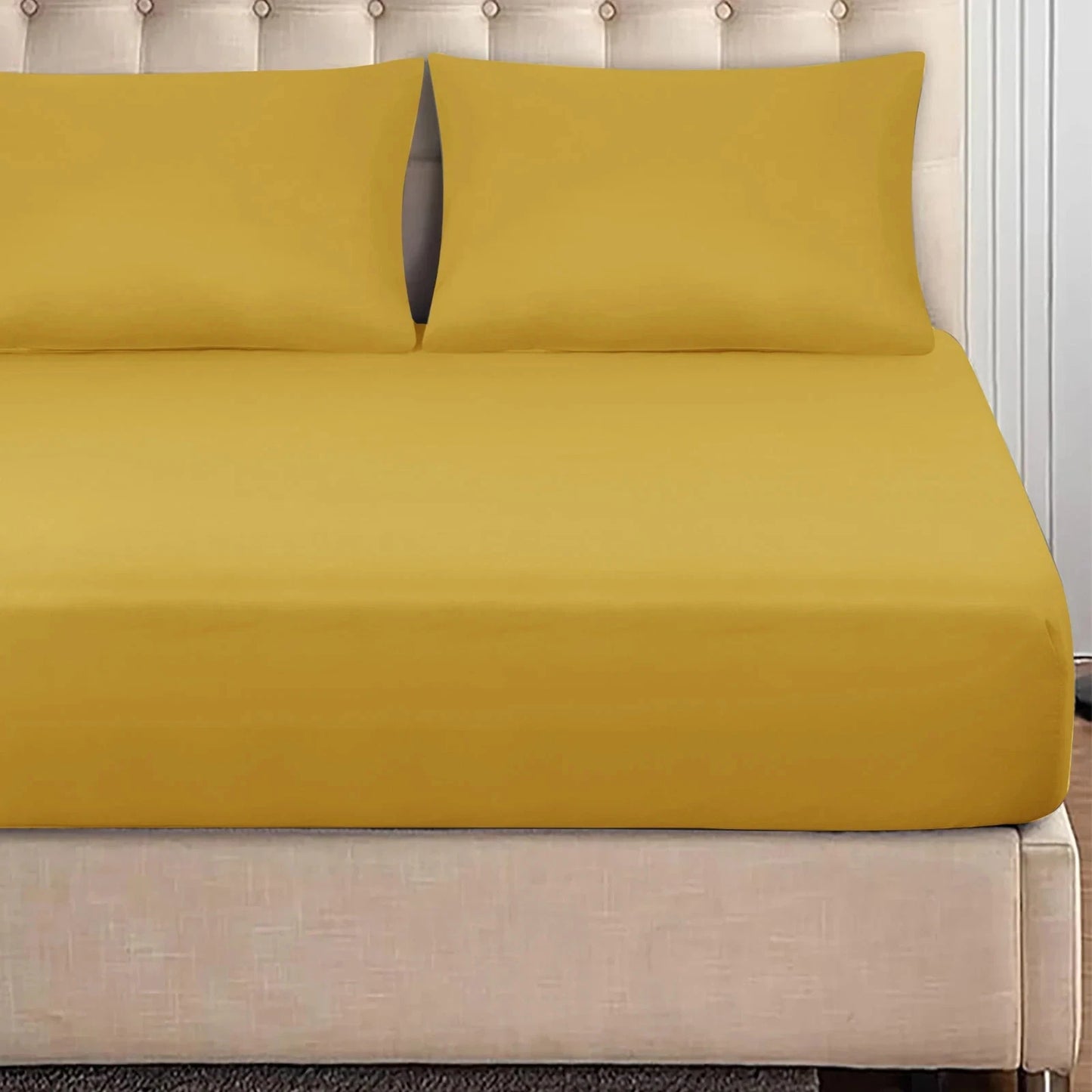 Premium Quality Elastic Fitted Bed Sheet – Soft Breathable Mattress Cover