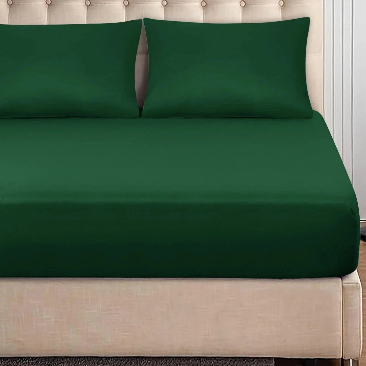 Premium Quality Elastic Fitted Bed Sheet – Soft Breathable Mattress Cover