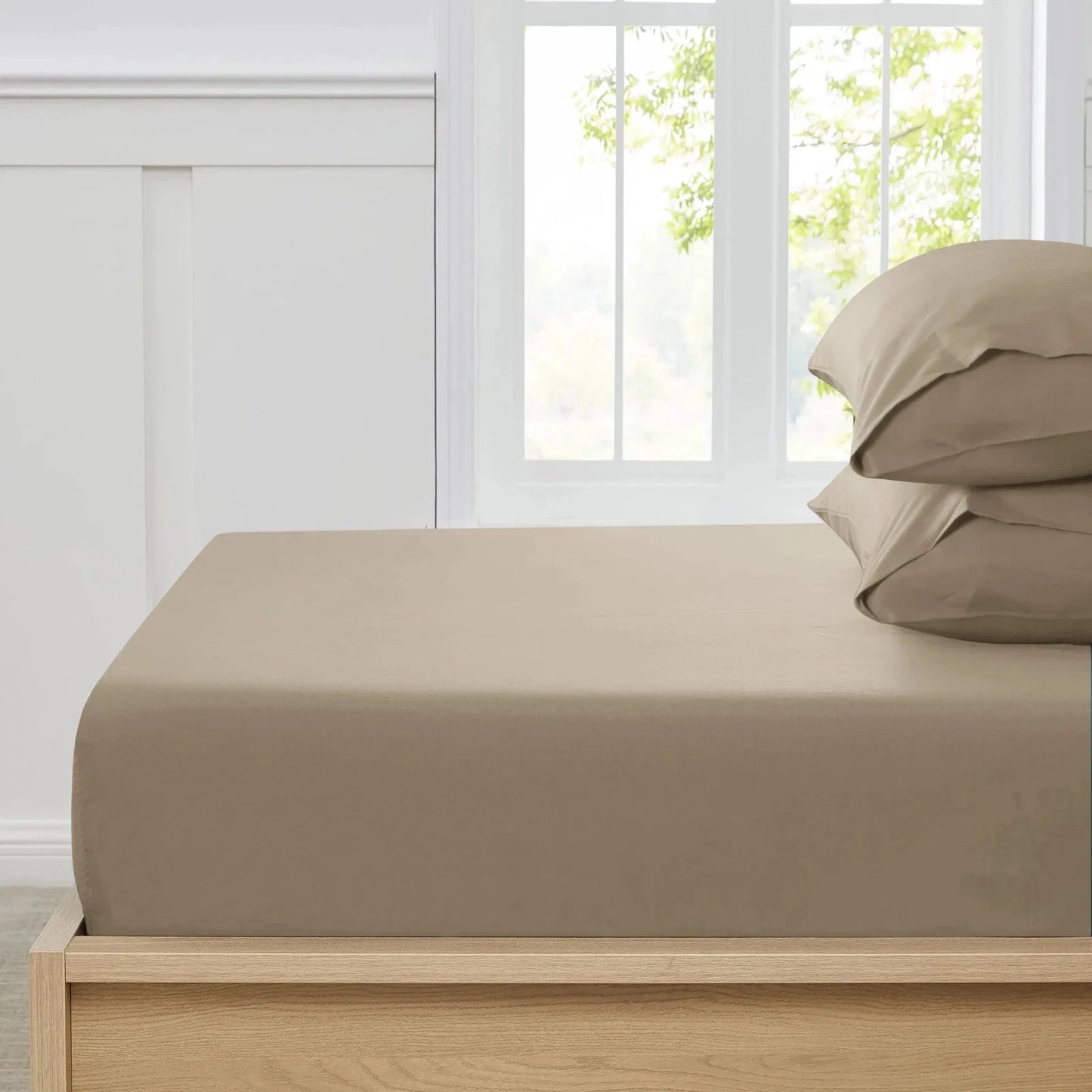 Premium Quality Elastic Fitted Bed Sheet – Soft Breathable Mattress Cover