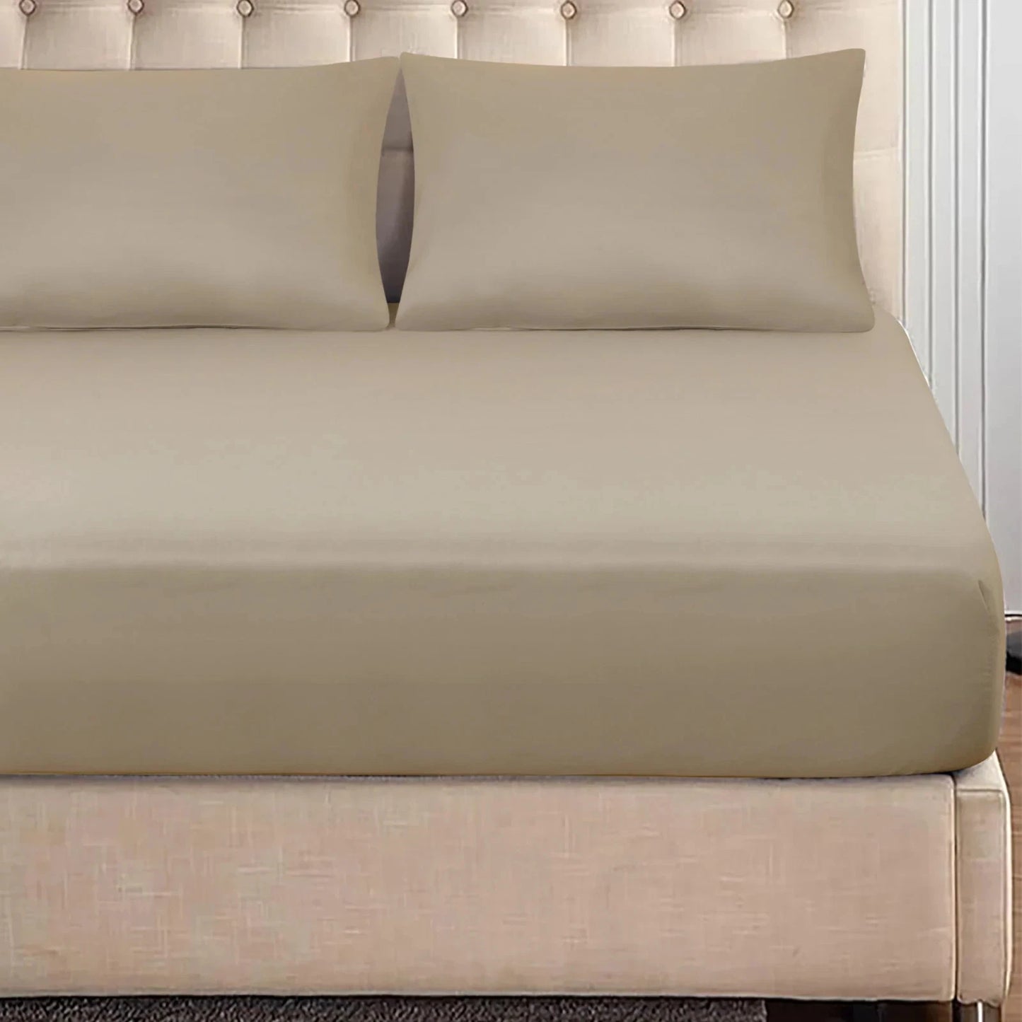 Premium Quality Elastic Fitted Bed Sheet – Soft Breathable Mattress Cover
