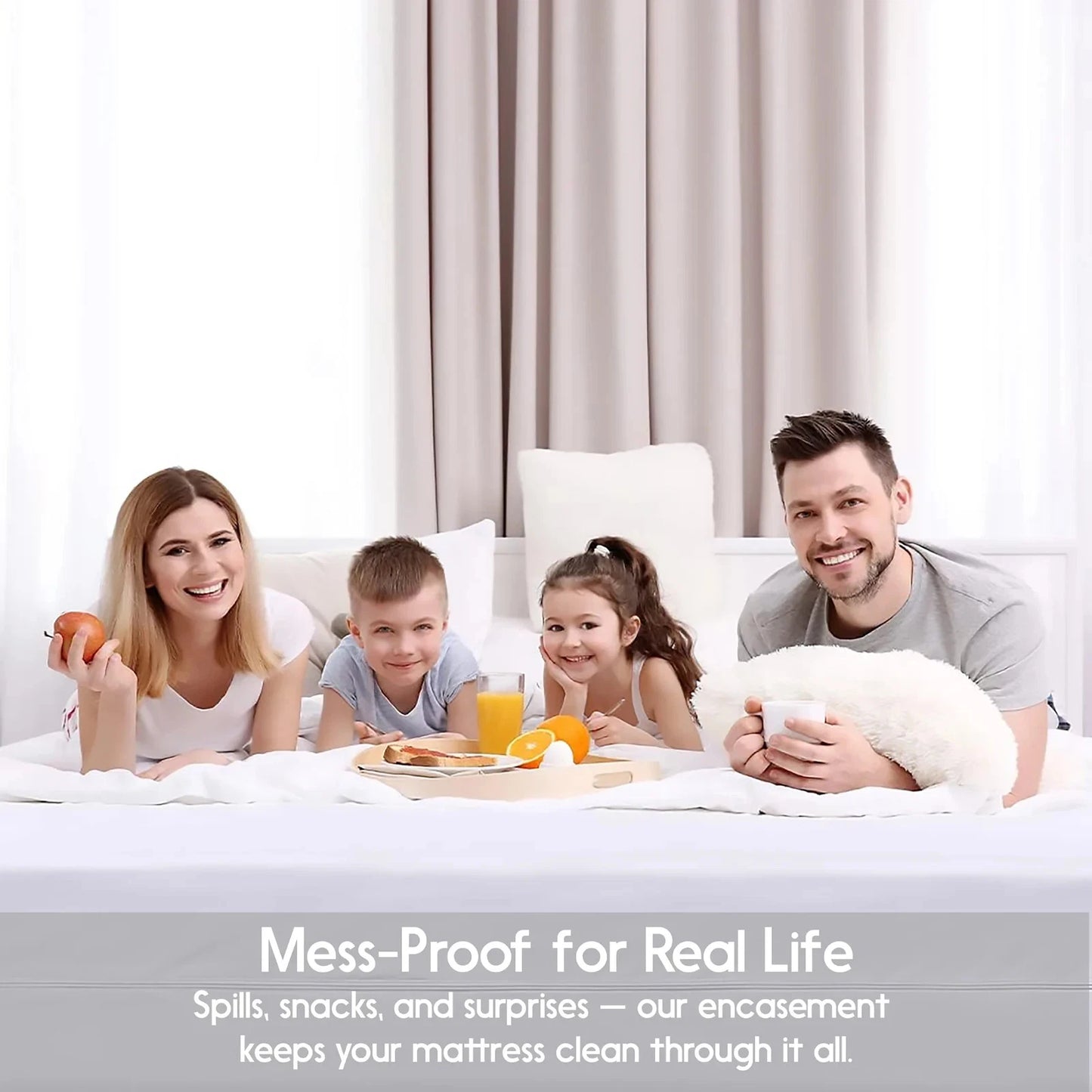 Waterproof Zippered Mattress Encasement Bed Bug Proof